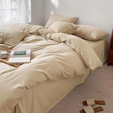 Aaron艾倫生活家×Roberta Colum 諾貝達卡文 經典素色舒柔棉床包 + 枕套