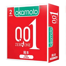 okamoto 岡本 001至尊勁薄保險套 ZERO ONE, 1盒, 2個