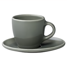 KINTO TOPO 杯盤組 80ml, 灰色, 1組