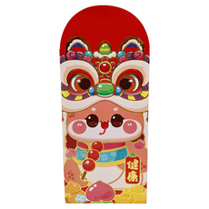 立體耳朵造型創意新年紅包袋(每包六入)-蛇來報喜, 6入