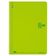 KOKUYO 國譽 軟線圈筆記本mini A6 80頁, 草綠色, 1本