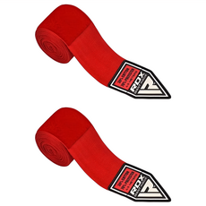 RDX 拳擊手綁帶 FC044, 紅色, 2個