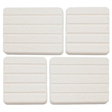 MBM MIT珪藻土巧拼板中小4片組, 白色, 1組