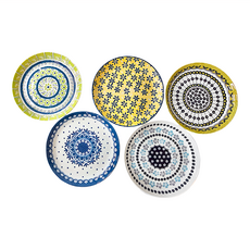 AWASAKA 粟坂 Pottery Field 歐風淺湯盤 5件組, 5件組淺湯盤, 多色, 1組