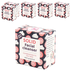 Lamazuna 葡萄柚手工純素洗臉皂 - 混合&油性膚質適用, 25g, 6盒