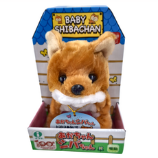 IWAYA 甜甜屋 柴犬 Baby Shibachan 電動玩具, 1個, Brown, 13cm