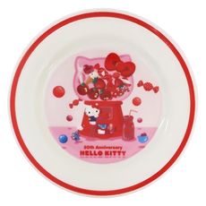 kanesho 金正陶器 Hello Kitty 陶瓷盤 日本產, 直徑19.5 x 2cm, 50周年款, 1個