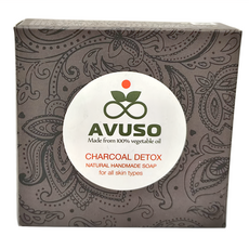 AVUSO 行道者 活炭燭果脂手工皂，100%天然植物油，適合所有膚質, 125g, 1個