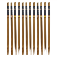 日安工坊 卡通長筷 天然竹子 約33cm, 混色, 12雙, 1組