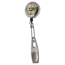 DAIWA 伸縮扣子線夾 R 附線剪V, 銀, 1個