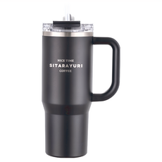 Sitarayuri 簡約大容量手柄保溫杯 ZF-047, 顏色隨機, 1個, 900ml
