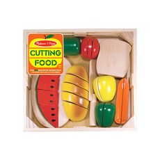 Melissa&Doug 瑪莉莎 玩食趣 家家酒玩具組, 切食物 多色, 1盒