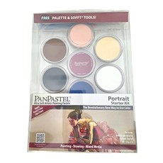 PANPASTEL 軟質藝術家盤粉彩餅套組, Portrait Starter Kit, 包含調色盤和 Sofft 工具, 7色, 1組