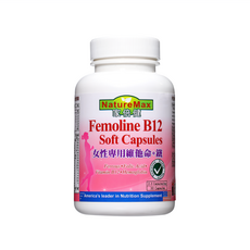 NatureMax家倍健 Femoline B12 女性專用維他命+鐵 軟膠囊, 30顆, 1罐