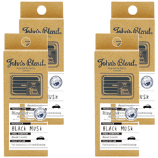 John's Blend 車用芳香劑補充包, 黑麝香, 4盒