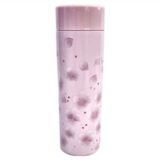 Skater 櫻花輕量直飲水瓶 58 x 182mm, 淺粉櫻, 350ml, 1個