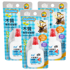 修繕屋 國森 木質專用接著劑，強力接著，透明, 3瓶