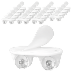 小麥購物 省力滑輪 E040 滑輪 + 貼片 白色, 20個