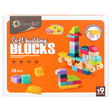 Seven Kids KIDMATE DIY軟質積木 78片, 適用於19個月以上的兒童, 1盒