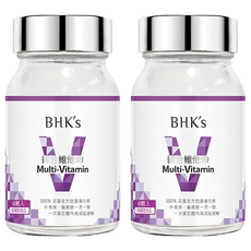 BHK's 綜合維他命錠，13種關鍵營養，補充飲食缺口, 60錠, 2罐