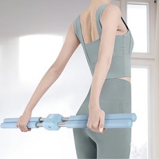 德利生活 瑜珈棍 藍色 1入 體態調整 伸展肩背 瑜珈輔助, 8 x 6.2 x 81mm