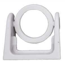 WE CHAMP 可旋轉褂桿固定夾, ABS材質, 尺寸4.8*3.5cm, 白色, 2組