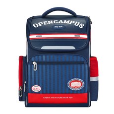 zoyzoii 茁伊 輕鬆學院系 兒童護脊書包 空氣彈力背包 牛津布, M(38 x 32 x 17cm), 自在藍