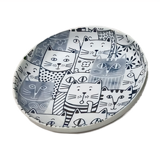 JUST HOME 貓咪家族陶瓷深盤 4入組, 貓咪家族, 1組