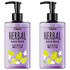 GREEN 綠的 植物抗菌潔手露，小黃瓜&梨子, 350ml, 2瓶