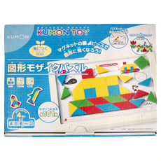 KUMON 馬賽克圖形拼圖 - 磁鐵積木 4歲以上適用, 1盒, Multi-color