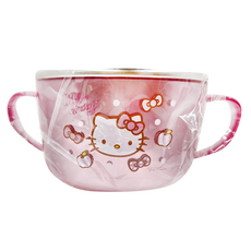 KITTY 不鏽鋼隔熱碗 600mL 顏色隨機, 1個