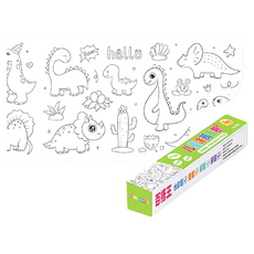 愛北鼻 塗鴉畫卷 300 x 30cm 恐龍樂園主題兒童繪畫紙卷, 恐龍樂園, 1捲