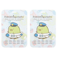 KEEP BARRIER 角落小夥伴 抗菌隨行卡 企鵝款, 3D隱形防疫卡, 有效持續1個月, 實驗證明對抗細菌、病毒、過敏原及異味, 10g, 2個