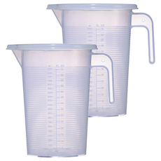 百貨King 塑膠量杯 2000cc 附蓋, 2個