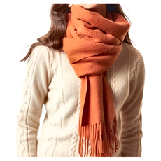 KissDiamond 加厚保暖兩用披肩圍巾 流蘇款 - 70%聚酯纖維+20%嫘縈+10%Cashmere