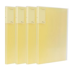 ECO Chungwoon 彩色內頁資料夾 A4 30頁 黃色, 4個