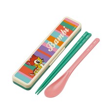 Skater CCS3SAAG 兒童餐具組湯匙筷子組, 小鹿斑比, 湯匙 + 筷子 + 餐具盒, 1組