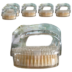 KEYTOSS 詰朵斯 織體按摩去角質握式沐浴刷 橢, AC壓克力柄+尼龍刷毛, 耐溫-20°C至+70°C, 尺寸:10x7.5x7公分, SK9727, 6支, 1入