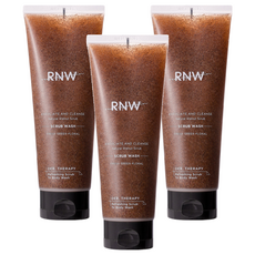 RNW 如薇 瀅亮柔膚去角質磨砂沐浴露, 天然核桃磨砂, 清新綠色花香, 230ml, 3件