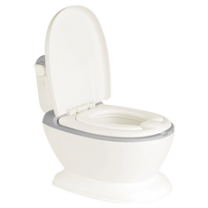 TOBEMOM Angel Potty 兒童馬桶, 1歲~8歲適用, 仿真馬桶設計, 安全舒適, 可分離使用, 靠背設計, 灰色