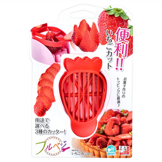 SHIMOMURA 下村 草莓切割器, 三種切割方式, 1個