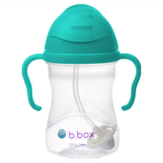 b.box 升級版防漏學習水杯, 240ml, 6個月以上適用, 湖水綠, 1個