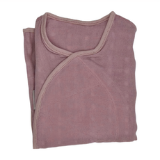 Swado 長版竹纖維棉寶寶紗布內衣 含洗衣袋 0-3 個月, 玫瑰粉