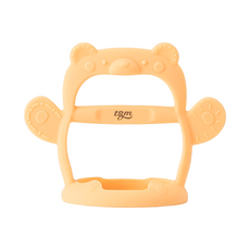 tgm 白金矽膠熊手腕型固齒器, 3個月以上寶寶適用, 固齒器 + 收納盒, 熊熊黃, 1個