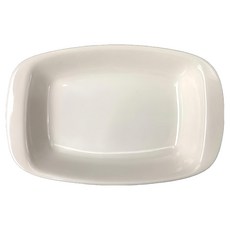 TATUNG 大同磁器 長方烤皿 23.8 x 15.5 x 4cm 10入組, 白色, 1組