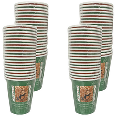 橘之屋 冷熱飲杯 Set 20個, 食品級用紙 耐熱100度C 無毒 耐高溫 可微波 杯身花色多款 隨機出貨, 20入, 4組