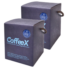CoffeeX 浸泡濾袋式99.9%無咖啡因咖啡（中焙）瑞士水無咖啡因處理法阿拉比卡咖啡豆, 11.5g, 10包, 2盒, 20包