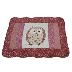 BonBon naturel 拼布止滑踏墊 2入組, 40 x 60cm, 貓頭鷹