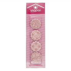 SaNNeNg 三能 月餅模花片組 UN33211 4個, 1組, 粉紅色