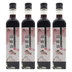 鑫隆 純正胡麻油 無添加防腐劑及色素, 500ml, 4瓶
